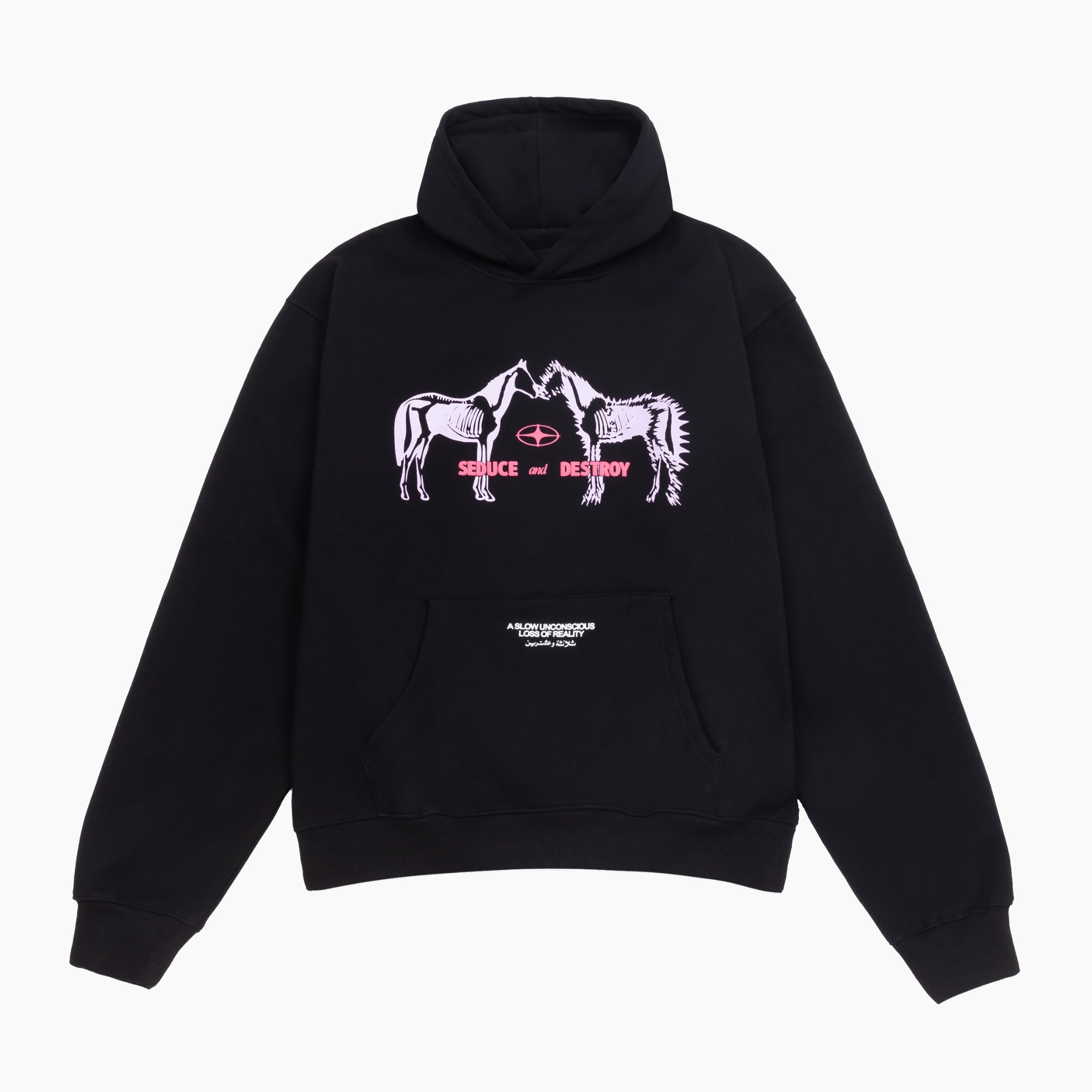 SEDUCE & DESTROY BLACK HOODIE