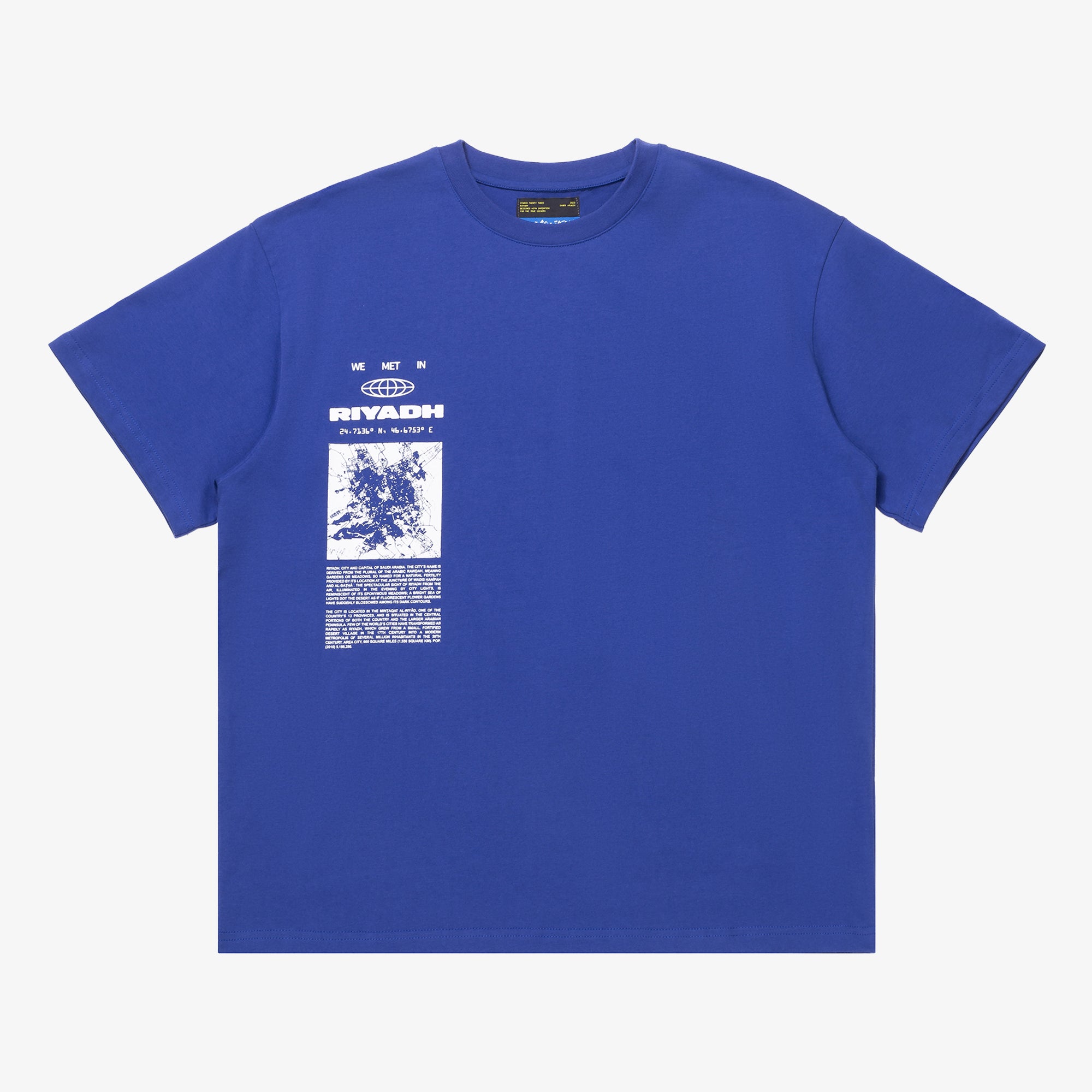 We Met in Riyadh T-shirt (Deep Blue)