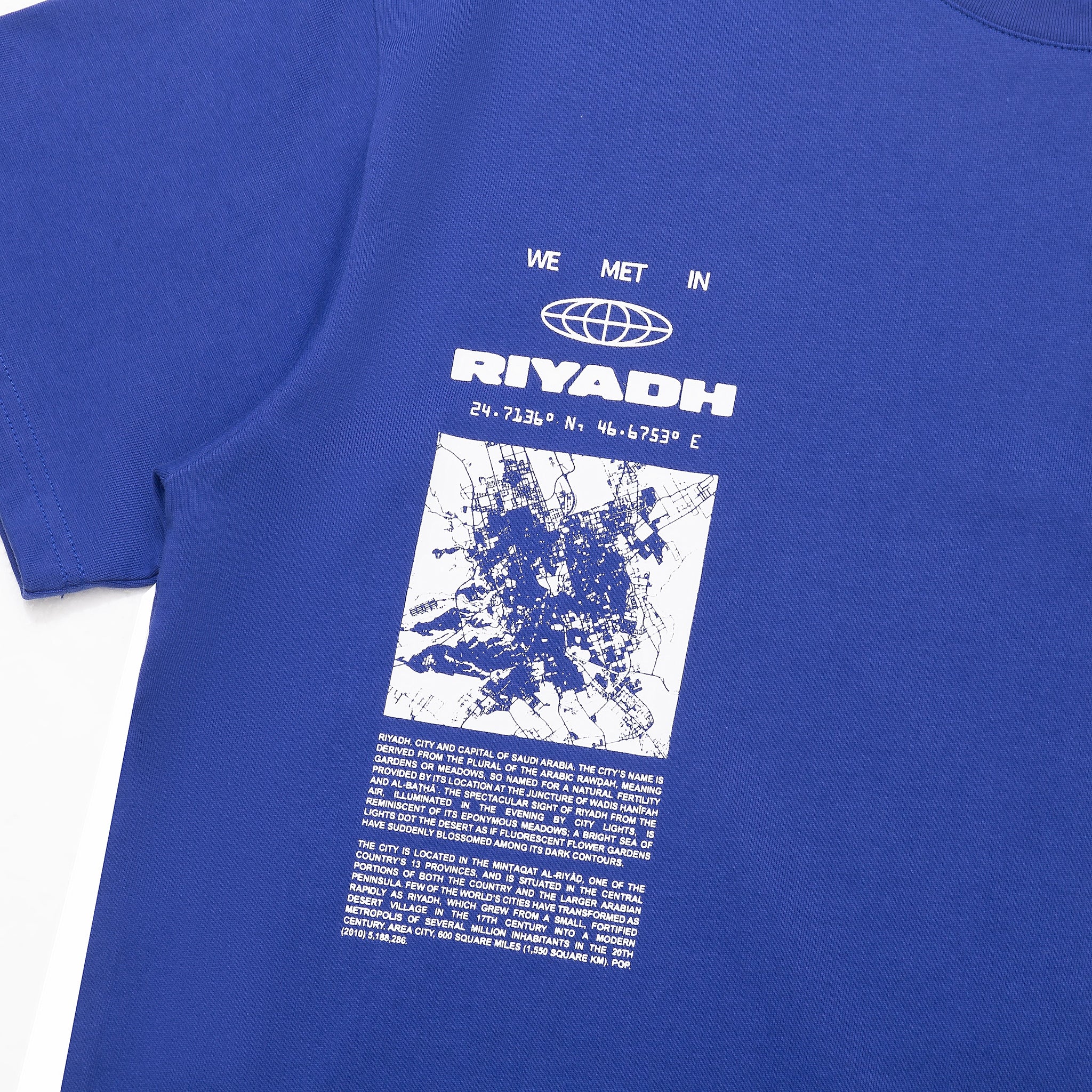 We Met in Riyadh T-shirt (Deep Blue)