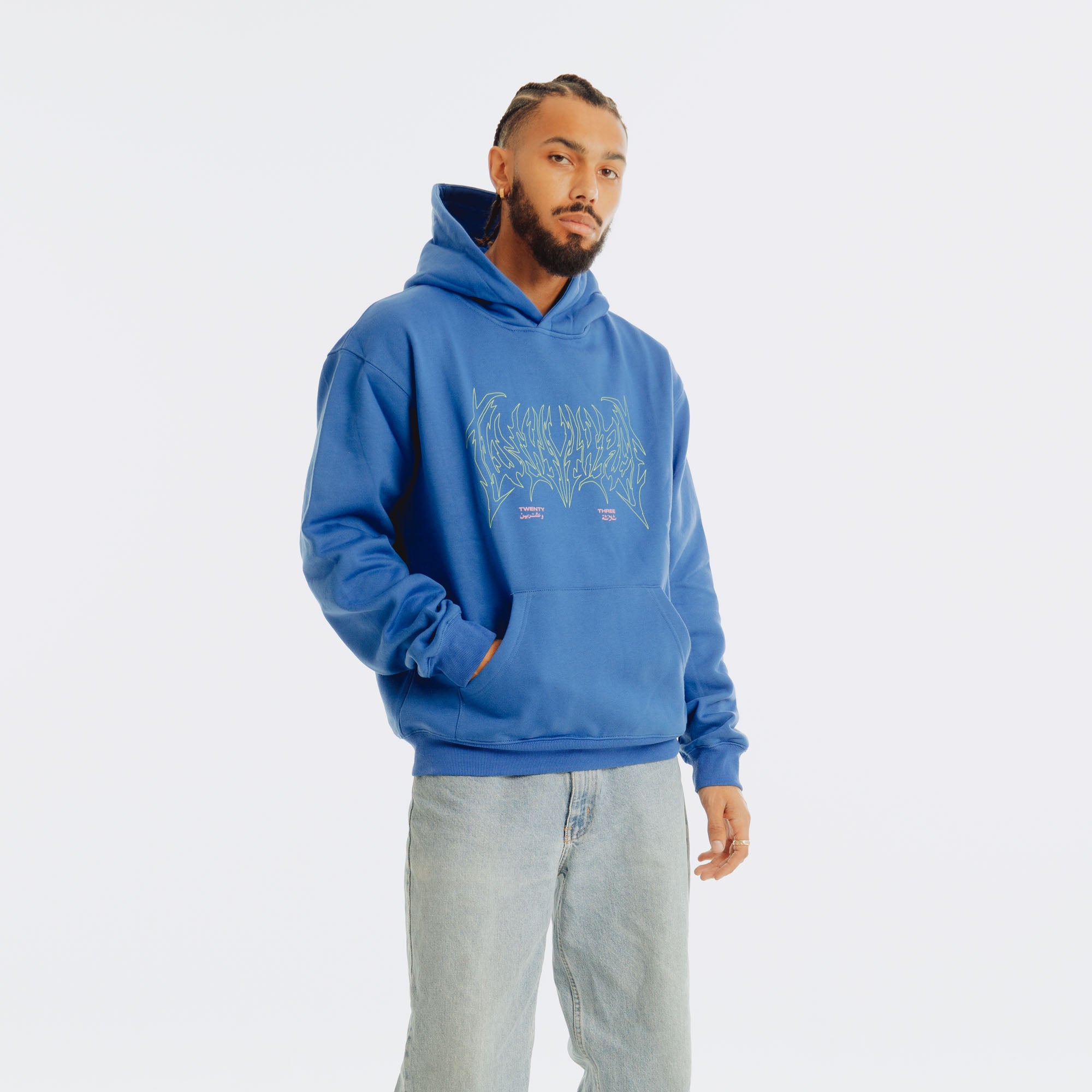 METAL TYP BLUE HOODIE