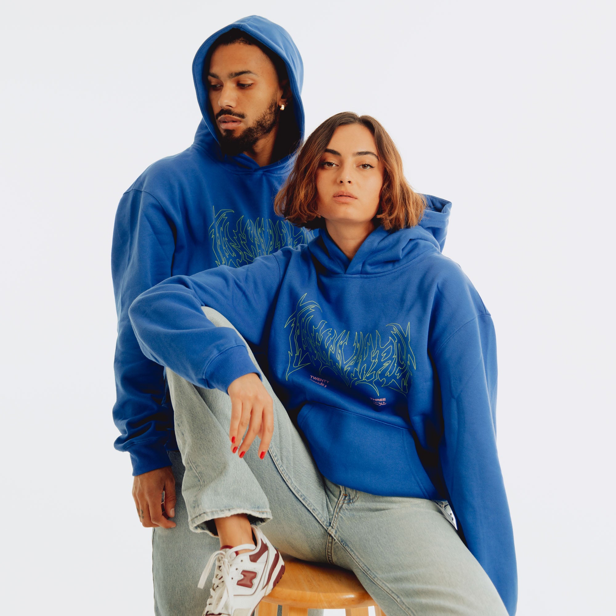 METAL TYP BLUE HOODIE