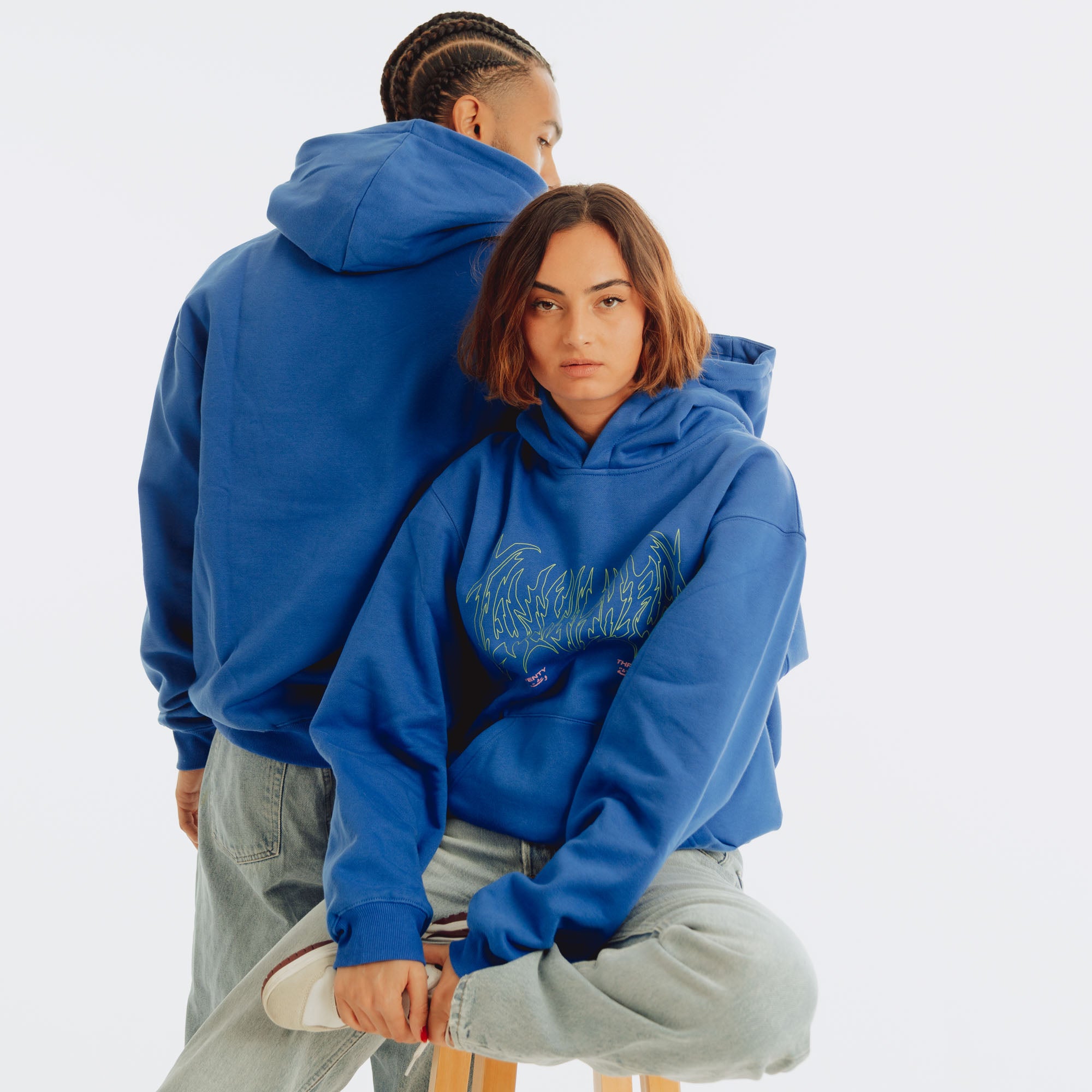 METAL TYP BLUE HOODIE