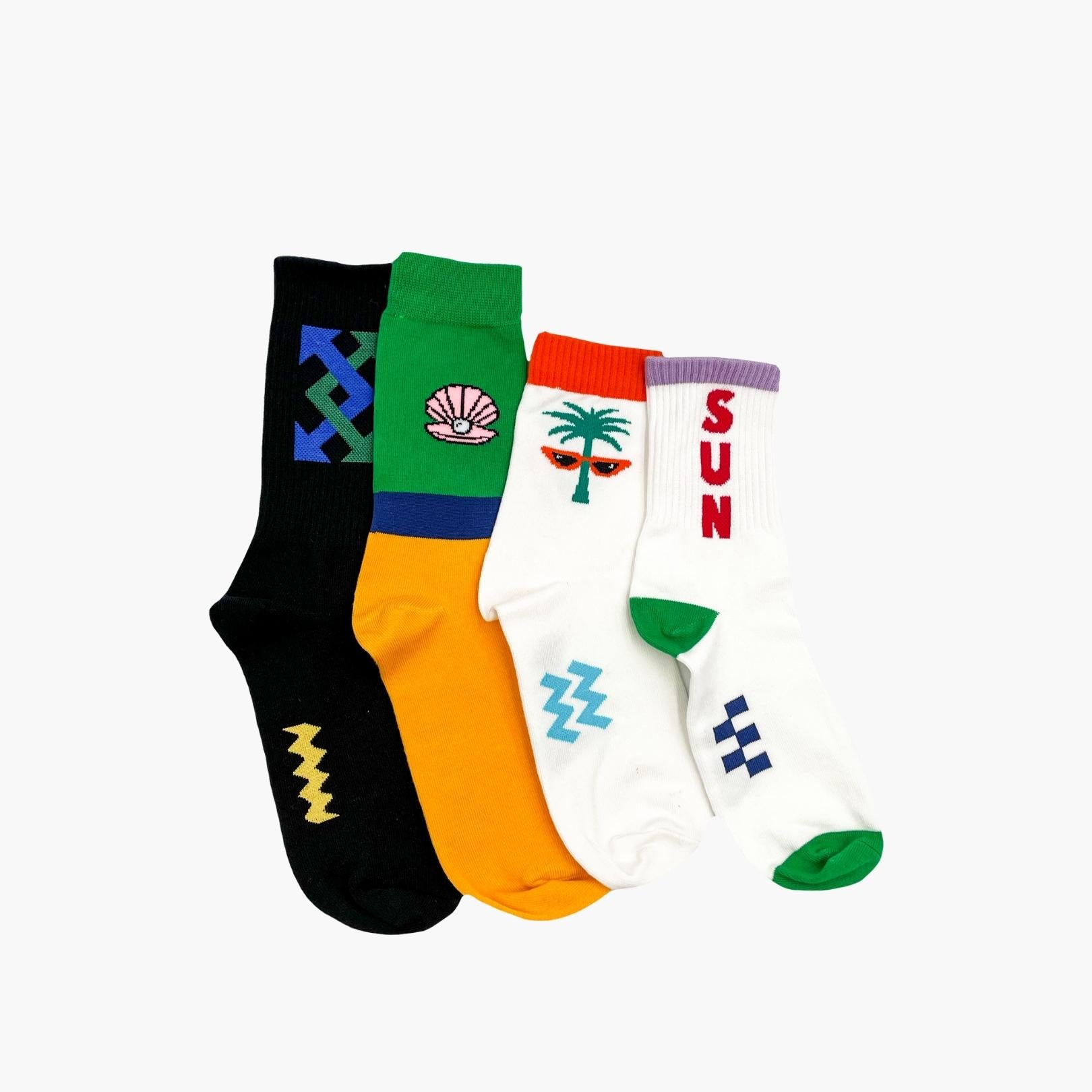 Summer Socks + Stickers Bucket